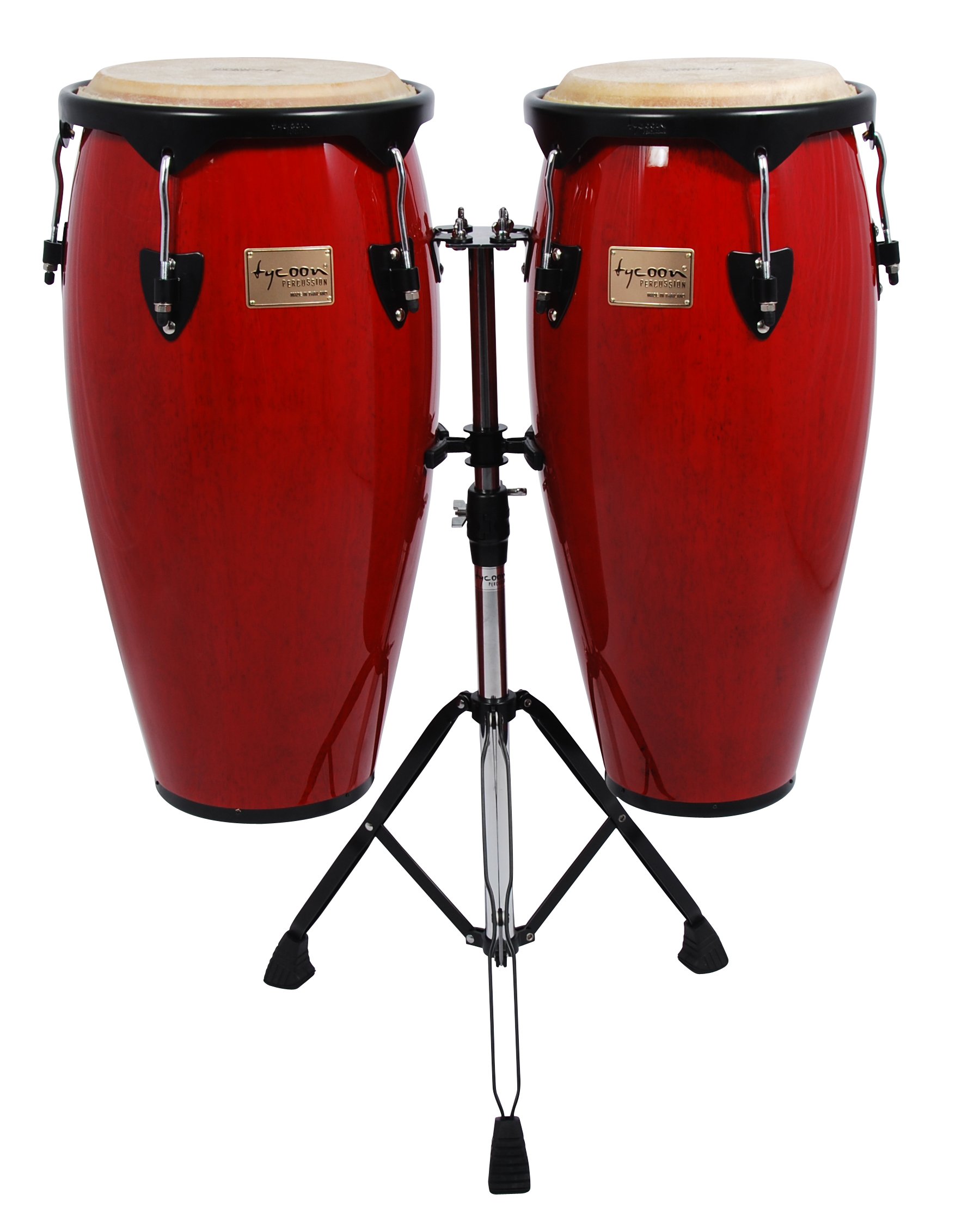 Amazon.com: Tycoon Percussion 10 Inch & 11 Inch Congas Red Finish